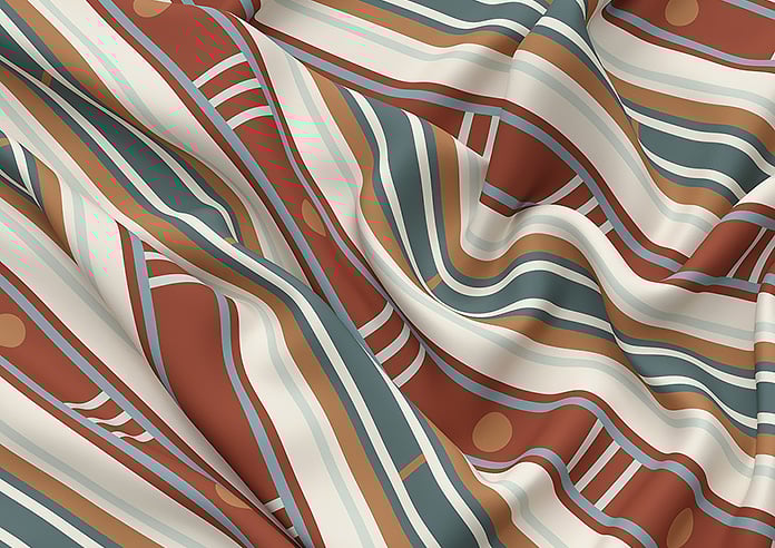 The British Stripe Co. William, Teignbridge No.1 - Roman Blind - Image 4